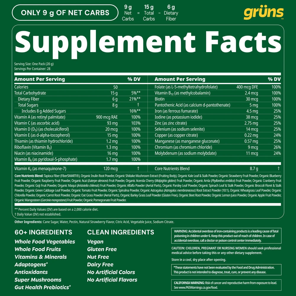 Grüns Superfood Gummies